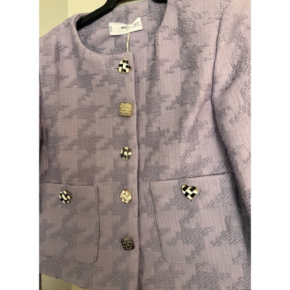 ✨BLOGGER FAVORITE✨ NWT Mango Houndstooth Jacket - Picture 15 of 15